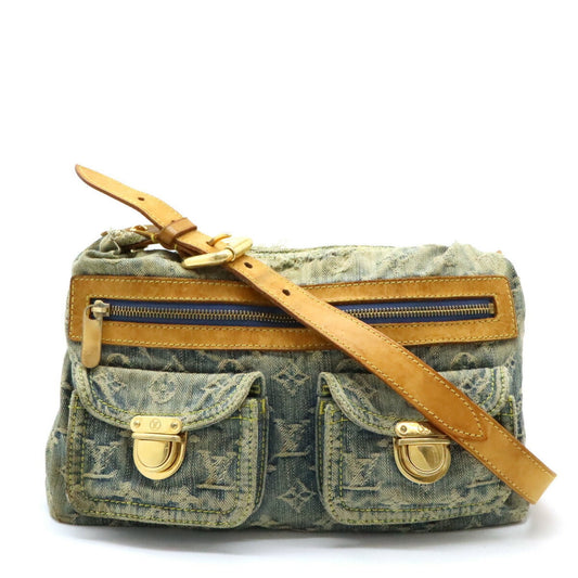 Louis Vuitton Blue Monogram Denim Shoulder Bag ()