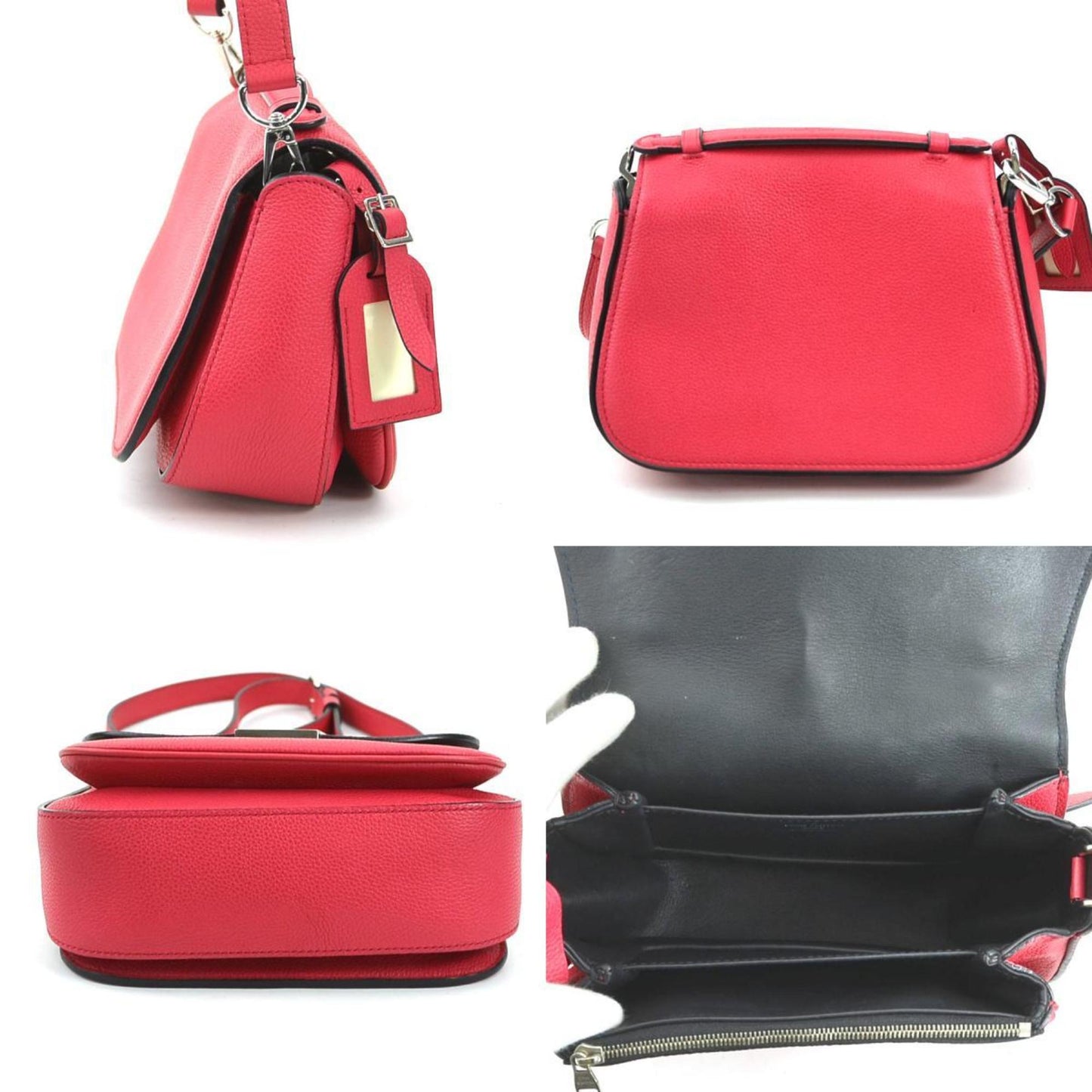 Louis Vuitton Pink Leather Shoulder Bag