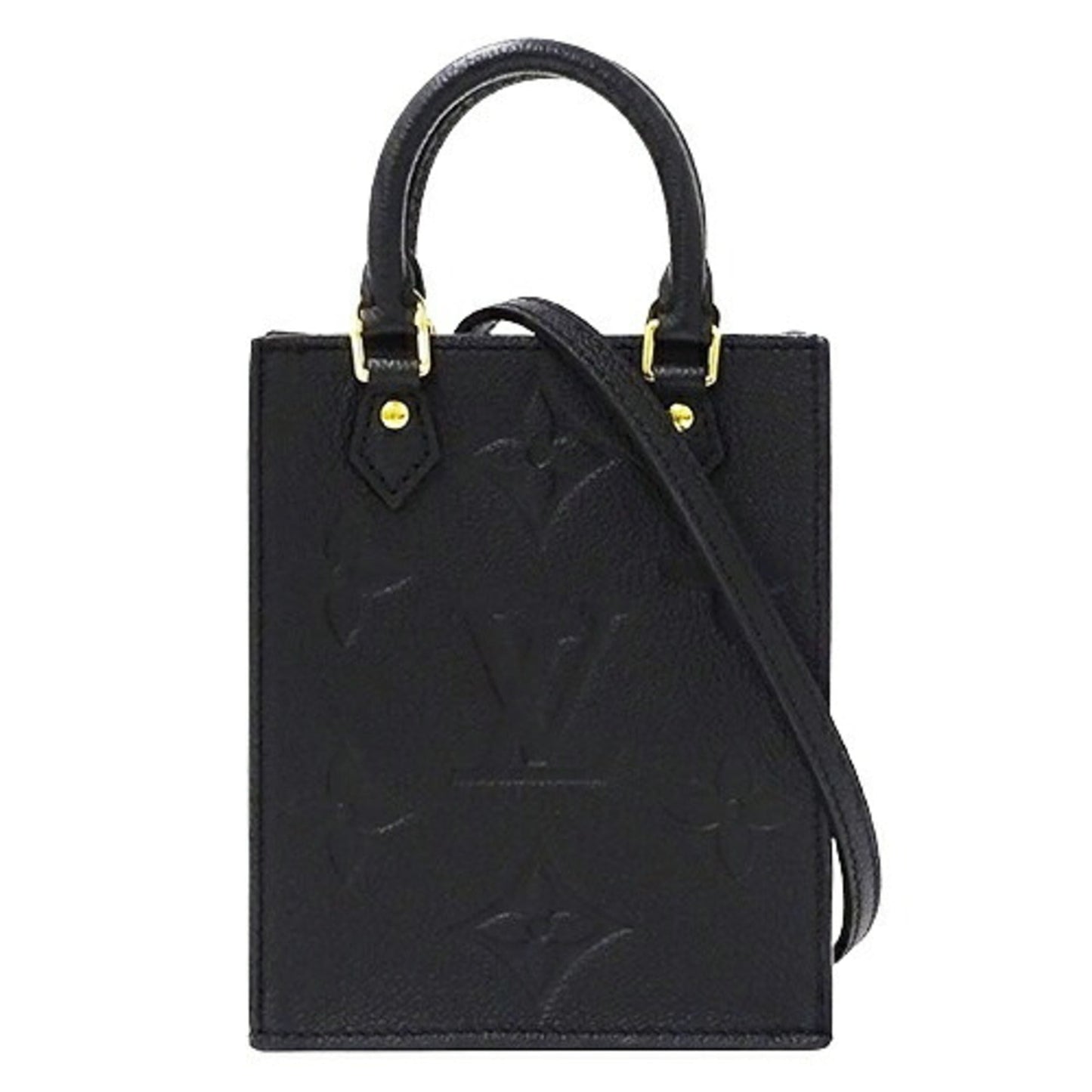 Louis Vuitton Black Noir Monogram Empreinte Handbag Shoulder Bag