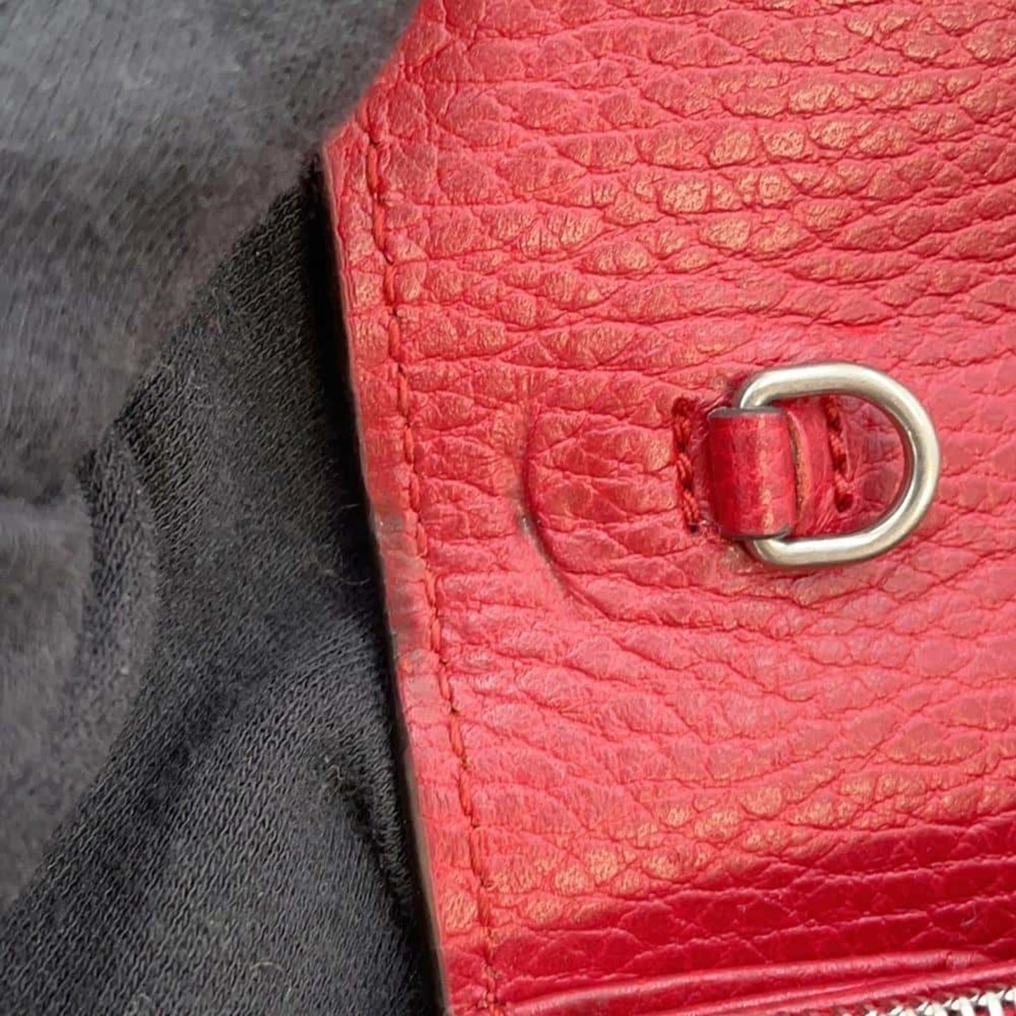 Gucci Red Color Leather Shoulder Bag
