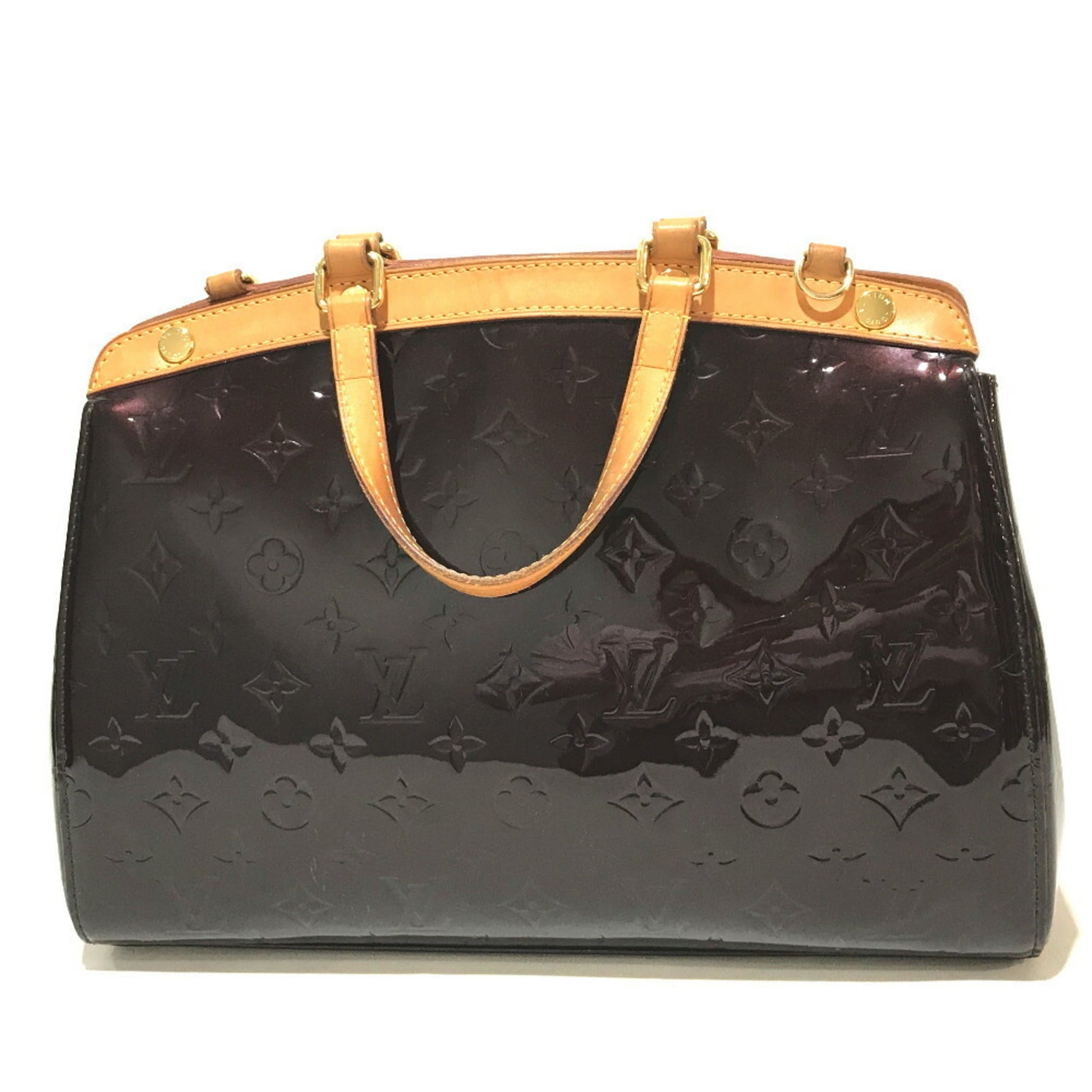Louis Vuitton Purple Monogram Vernis Handbag Shoulder Bag ()