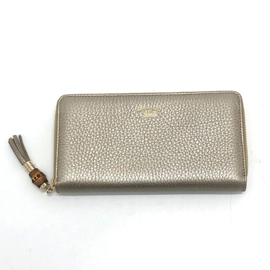 Gucci Gold Leather Long Wallet (Bi-Fold) ()