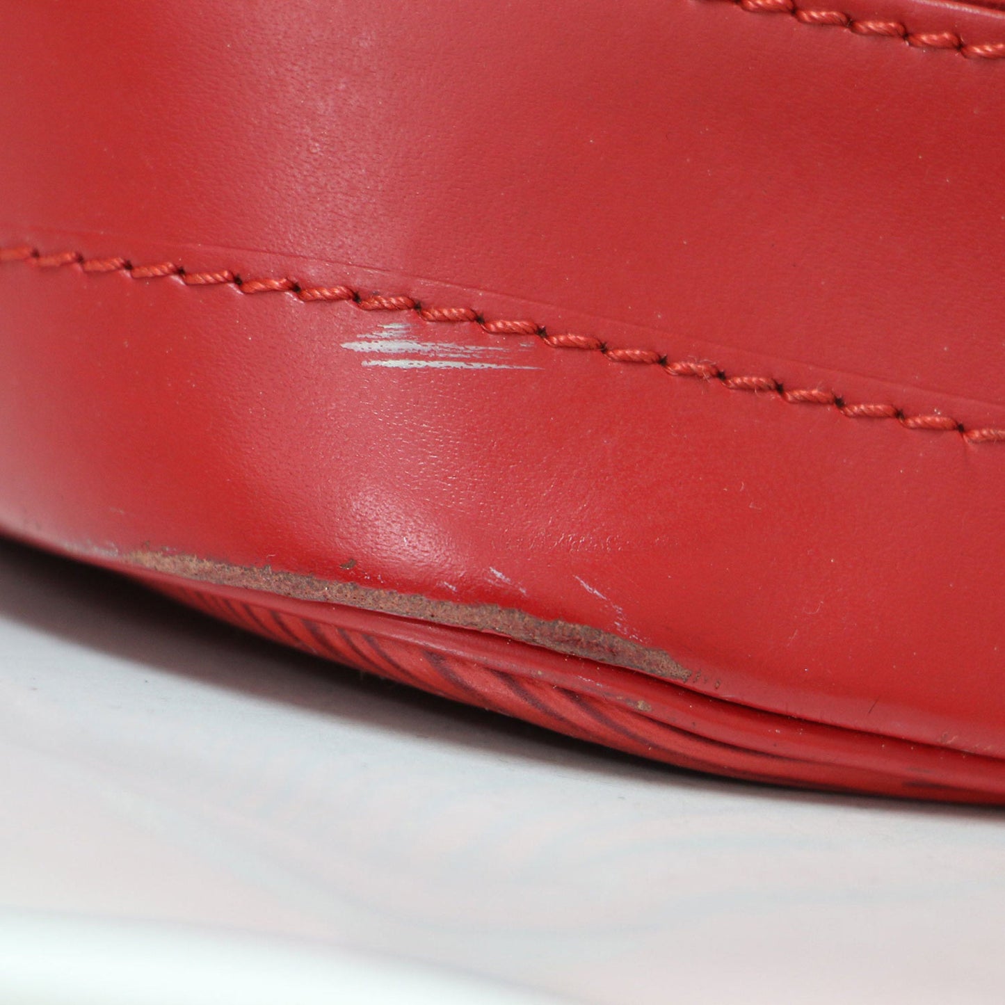 Louis Vuitton Red Color Epi Leather Shoulder Bag