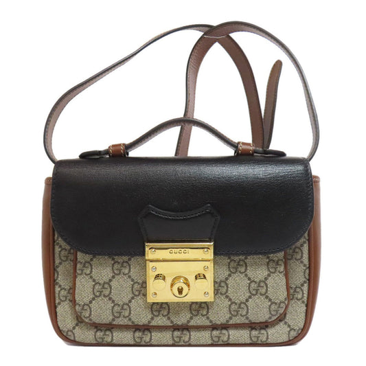 Gucci Brown Pvc Shoulder Bag ()