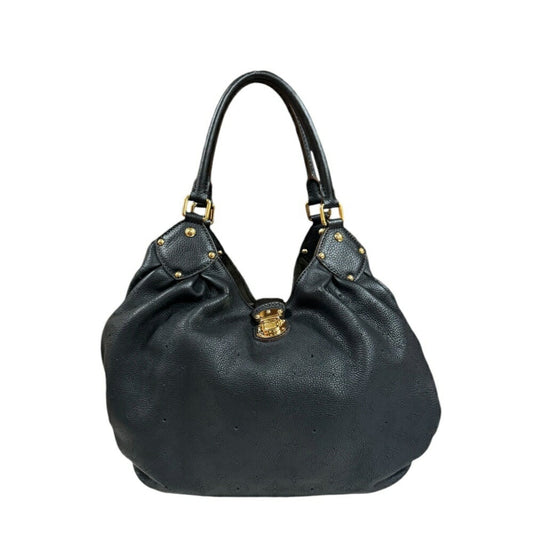 Louis Vuitton Black Mahina Leather Shoulder Bag ()