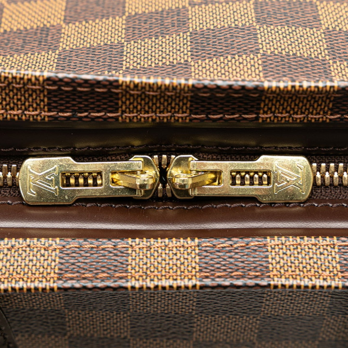 Louis Vuitton Brown Pvc Leather Shoulder Bag Tote Bag