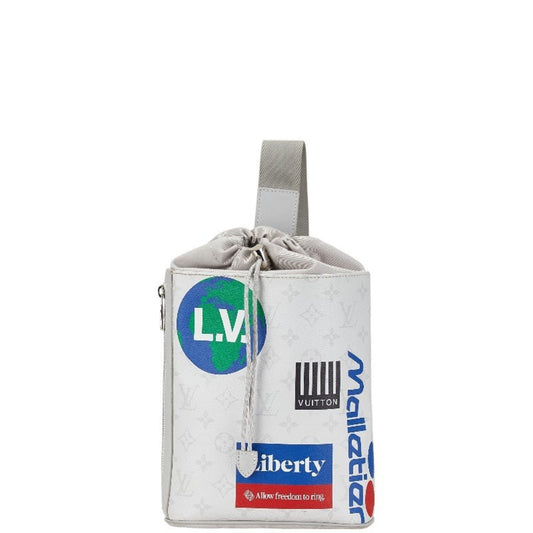 Louis Vuitton Gray Pvc Leather Shoulder Bag ()