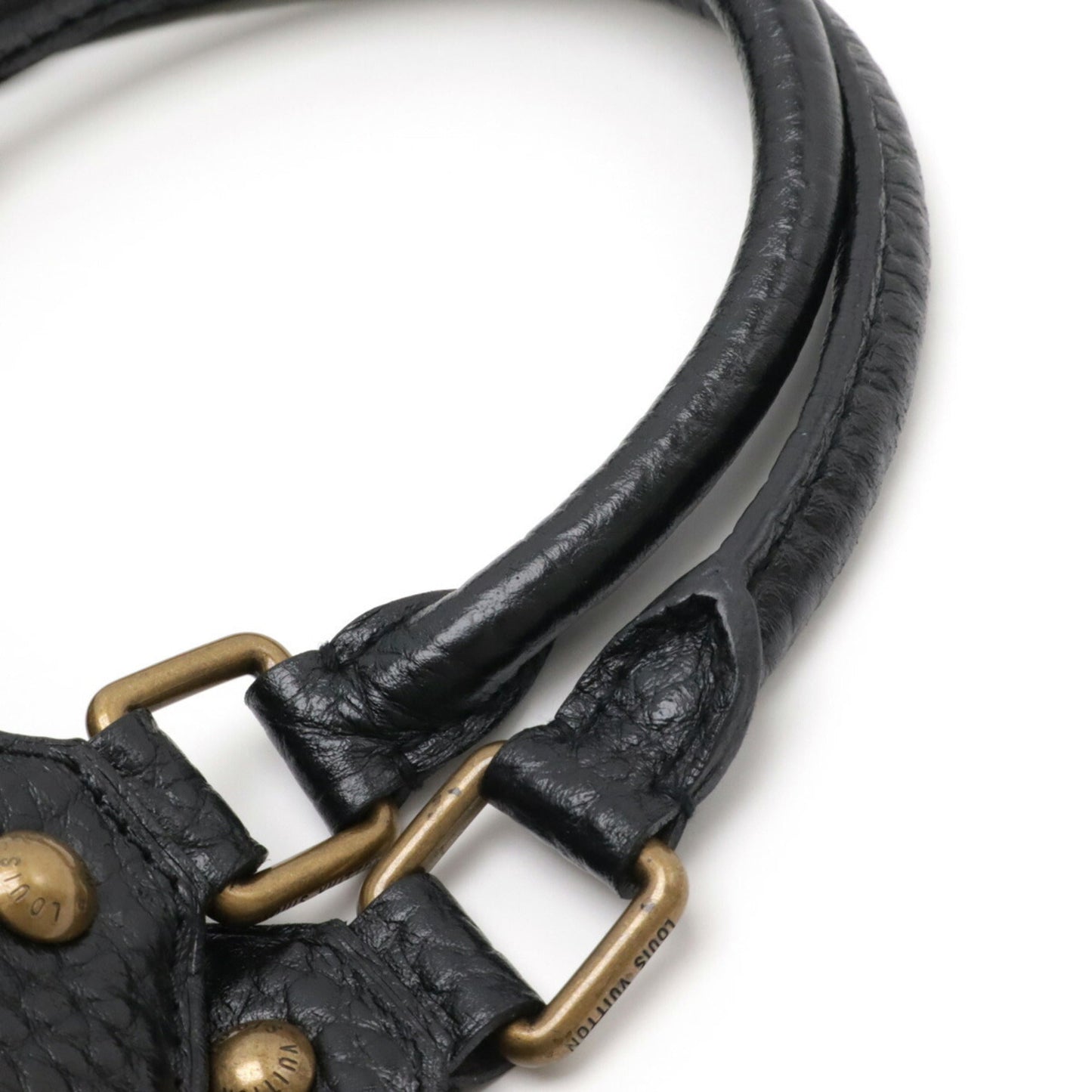 Louis Vuitton Black Noir Monogram Denim Handbag Shoulder Bag