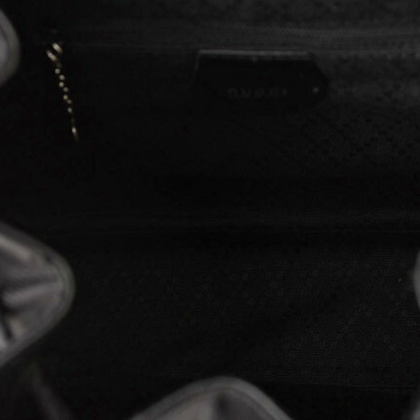Gucci Black Leather Backpack