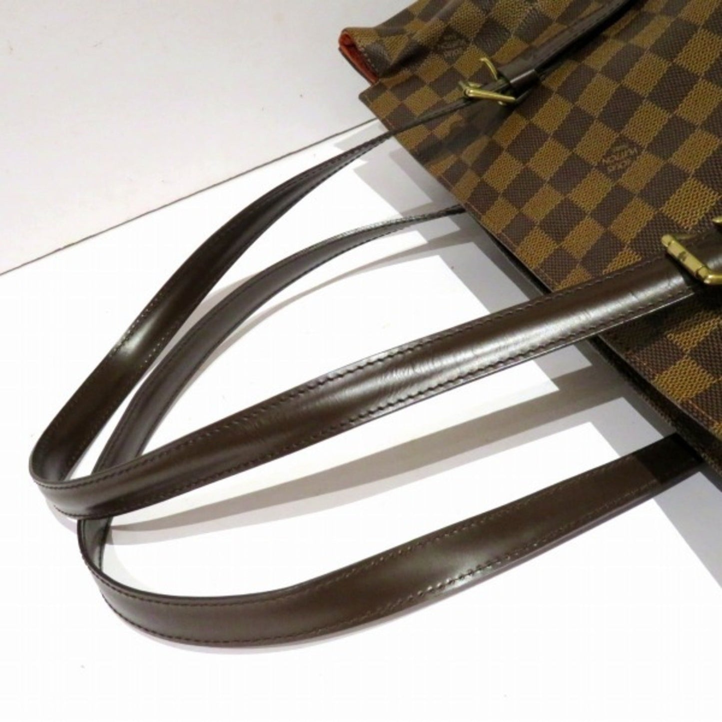Louis Vuitton Brown Damier Canvas Shoulder Bag Tote Bag
