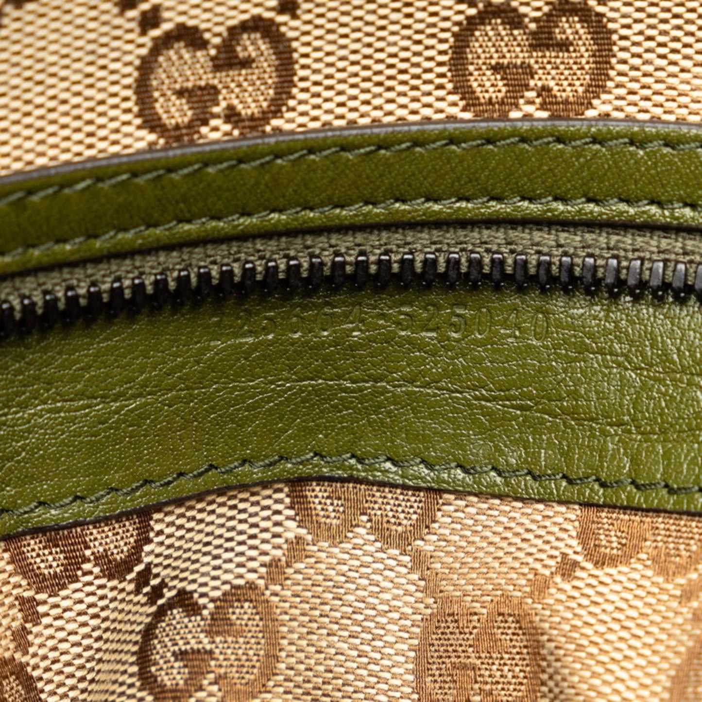 Gucci Khaki Leather Tote Bag