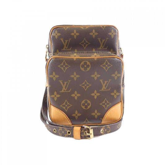 Louis Vuitton Brown Marron Coated Canvas Shoulder Bag ()