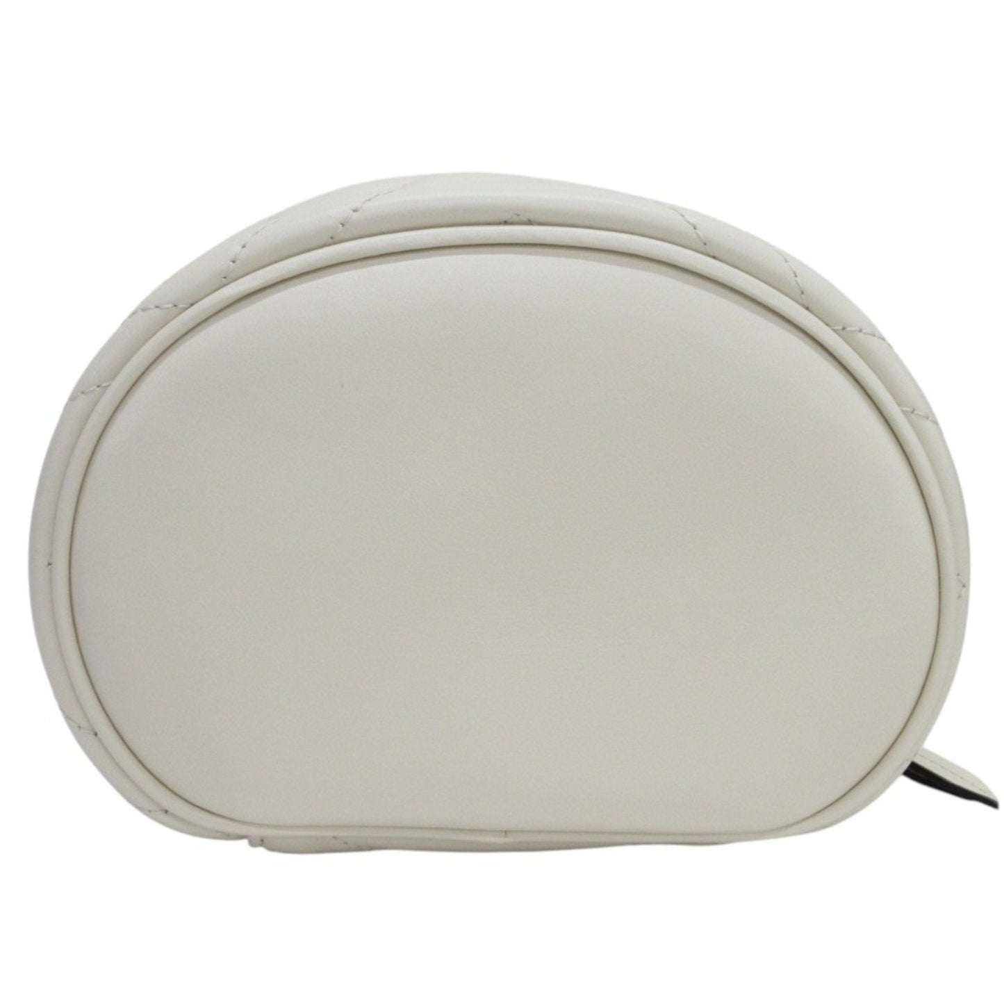 Gucci White Leather Pouch Vanity Bag