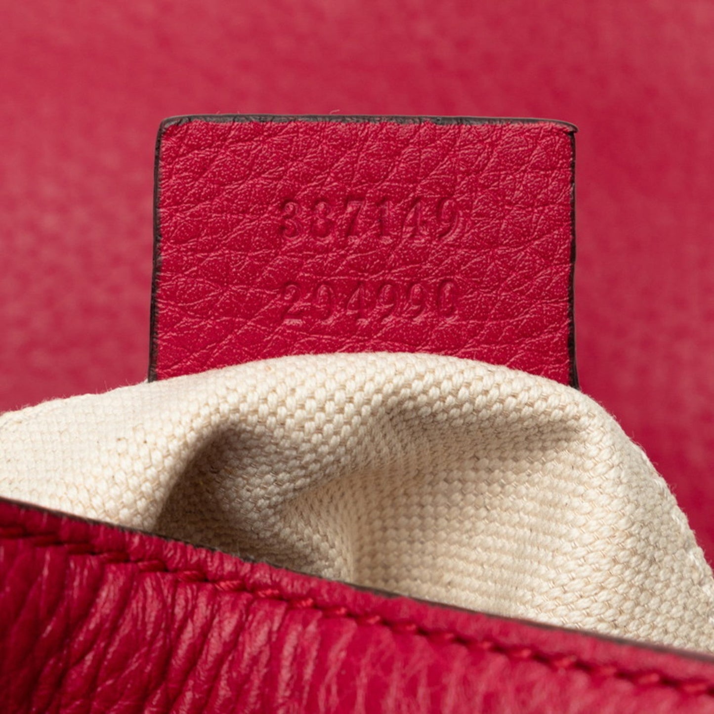 Gucci Red Color Bamboo Backpack