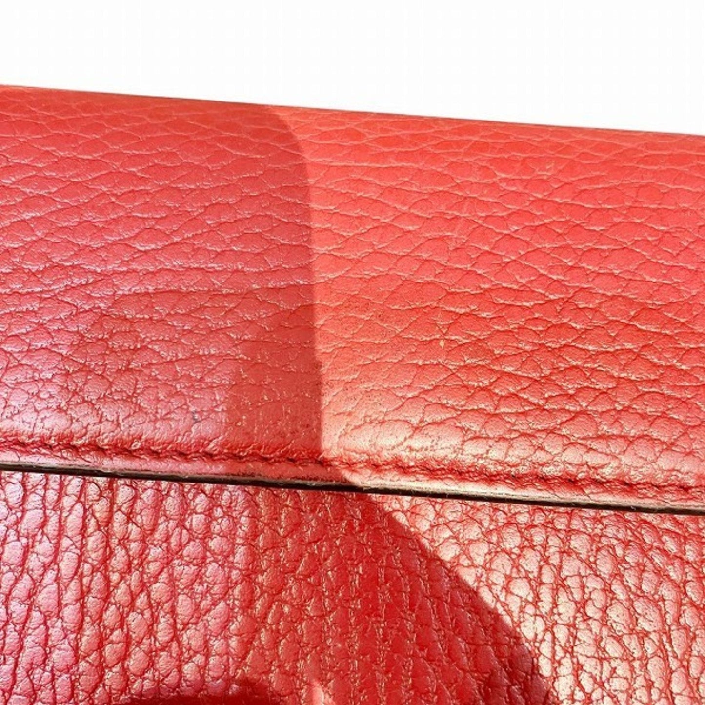 Gucci Red Color Leather Wallet (Bi-Fold)