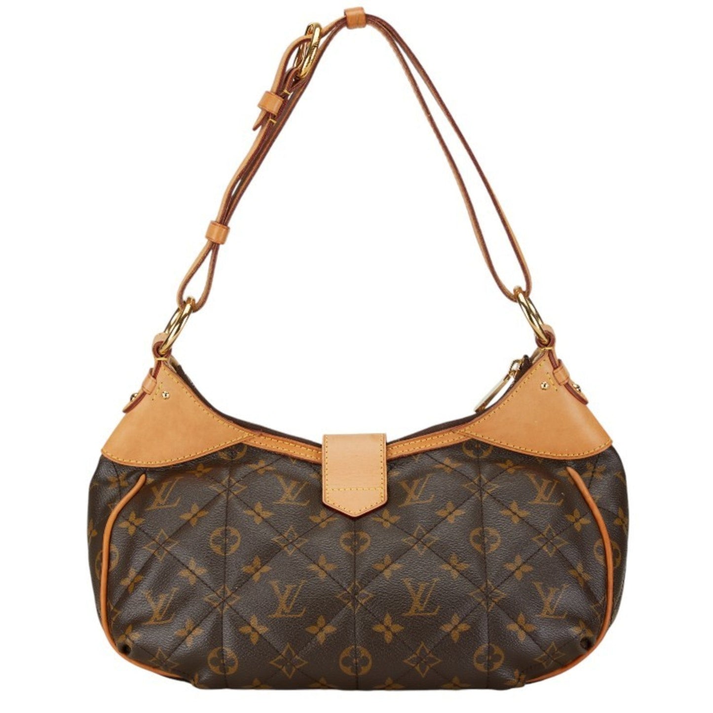 Louis Vuitton Brown Pvc Leather Shoulder Bag