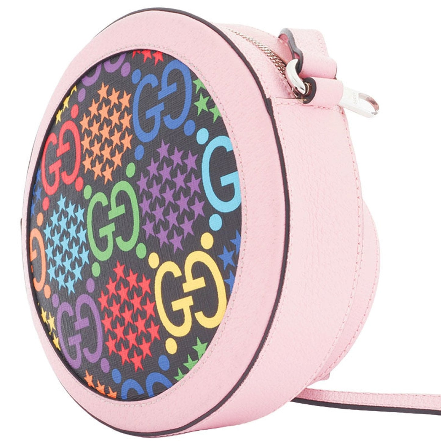 Gucci Multi-Color Pink Pvc Leather Shoulder Bag