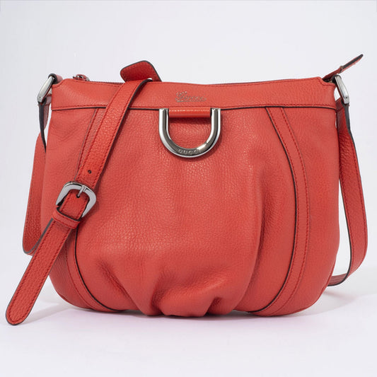 Gucci Abbey Red Color Leather Shoulder Bag ()