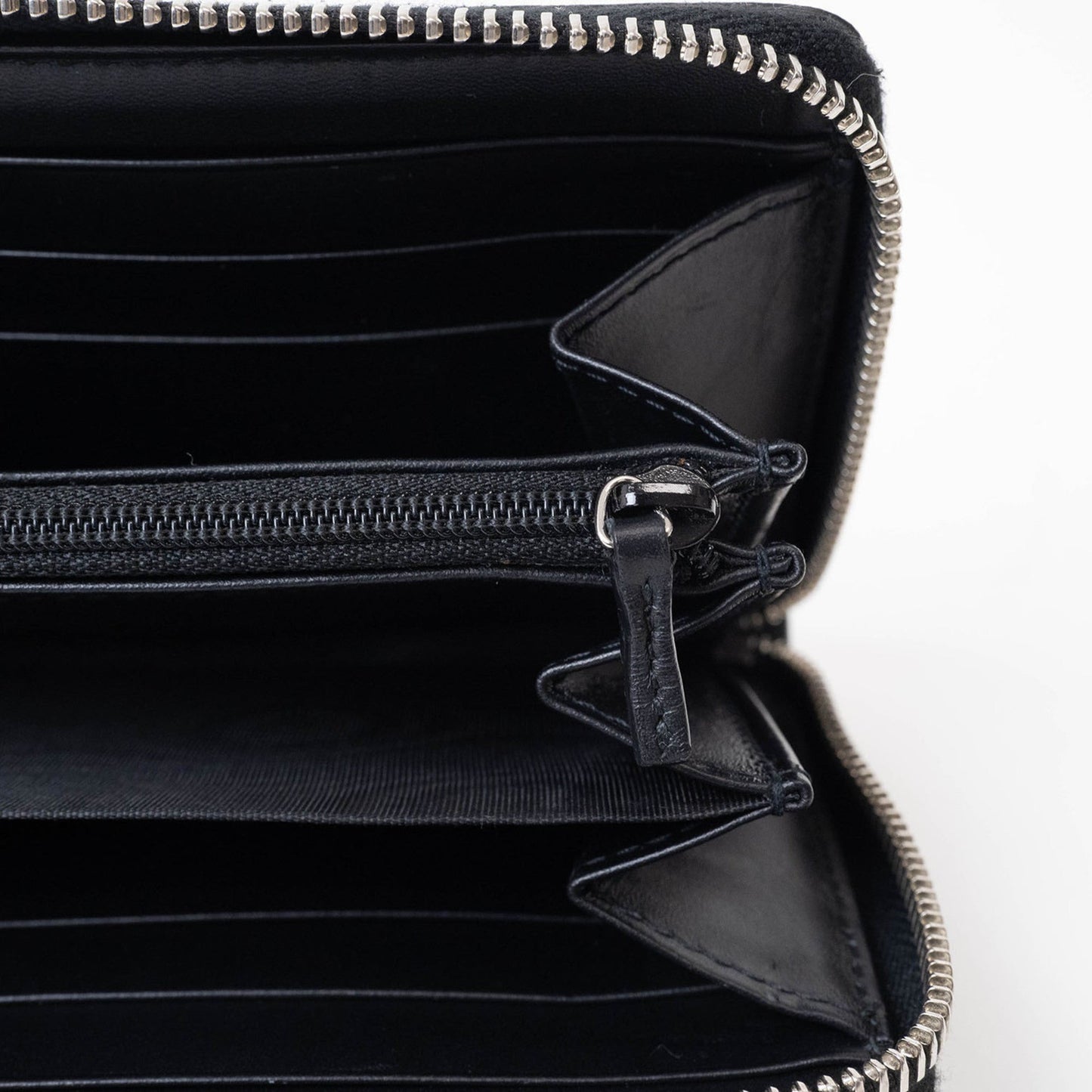 Gucci Black Gg Supreme Leather Long Wallet (Bi-Fold)