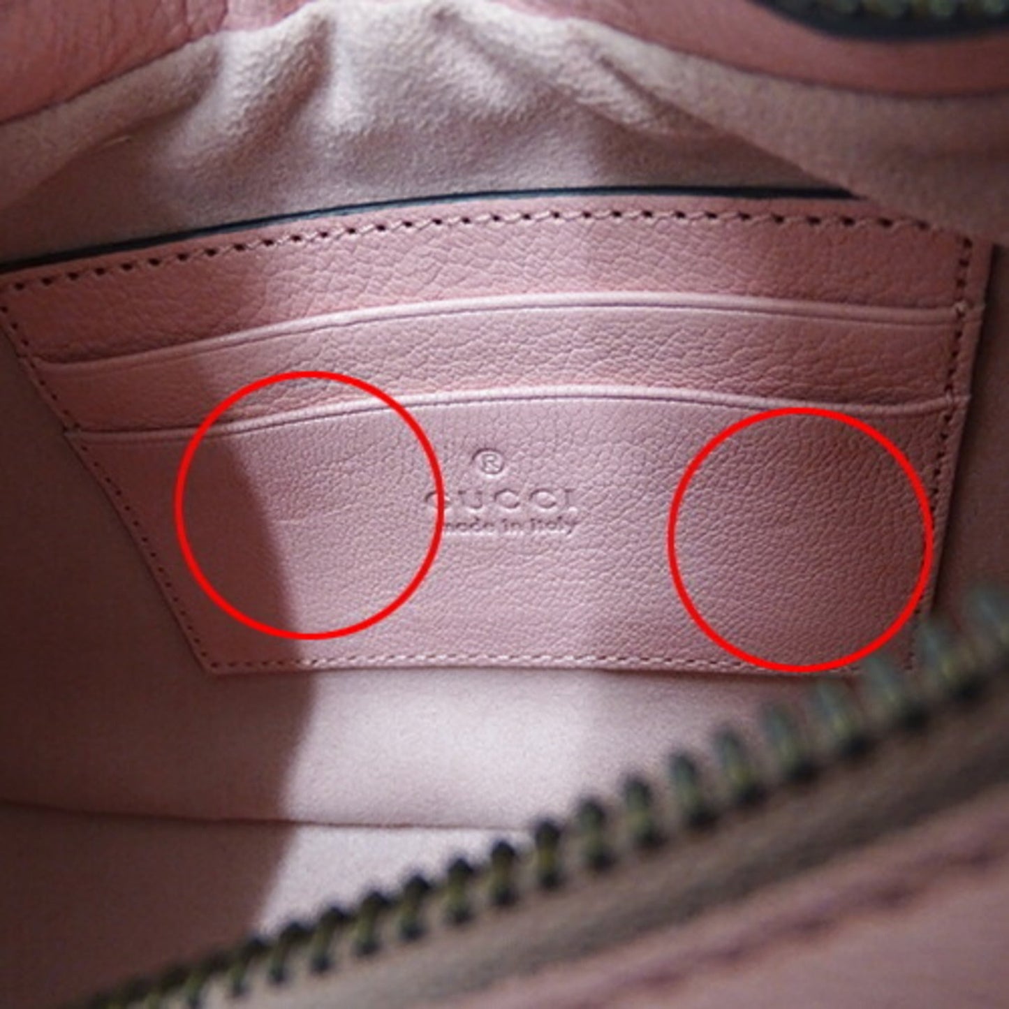 Gucci Pink Leather Shoulder Bag