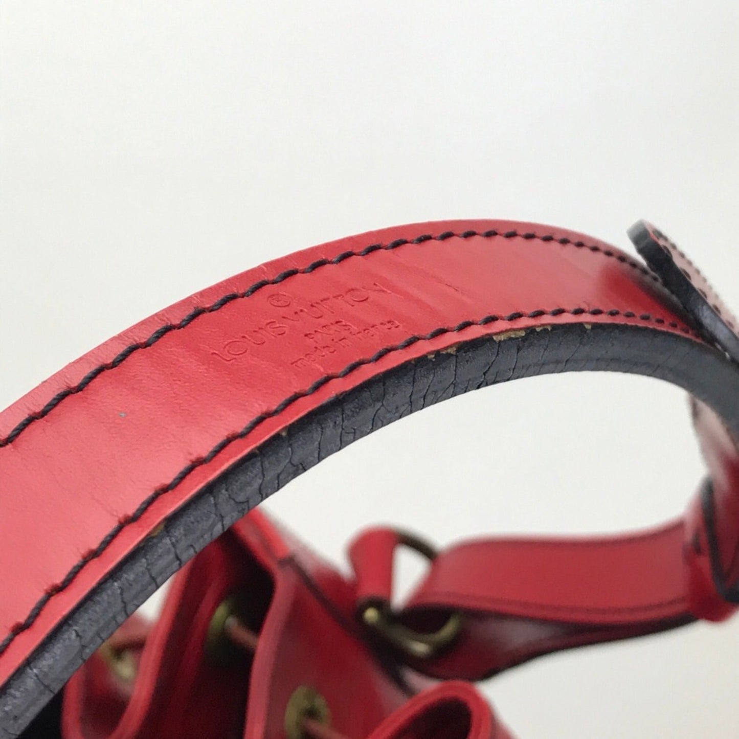 Louis Vuitton Red Leather Shoulder Bag