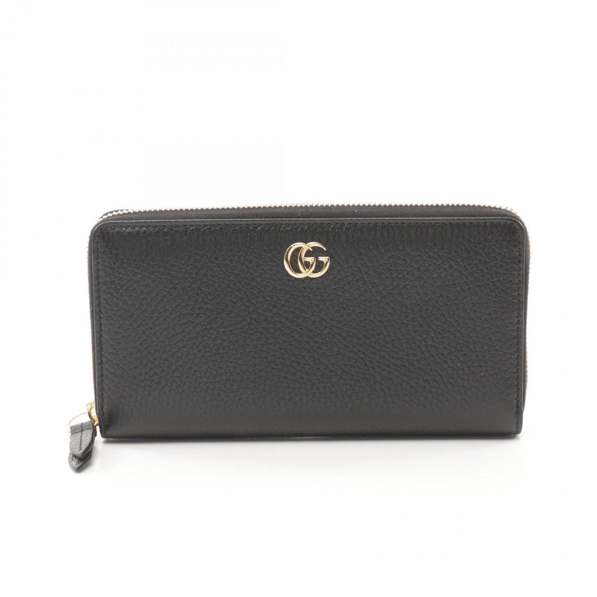 Gucci Black Leather Long Wallet (Bi-Fold) ()