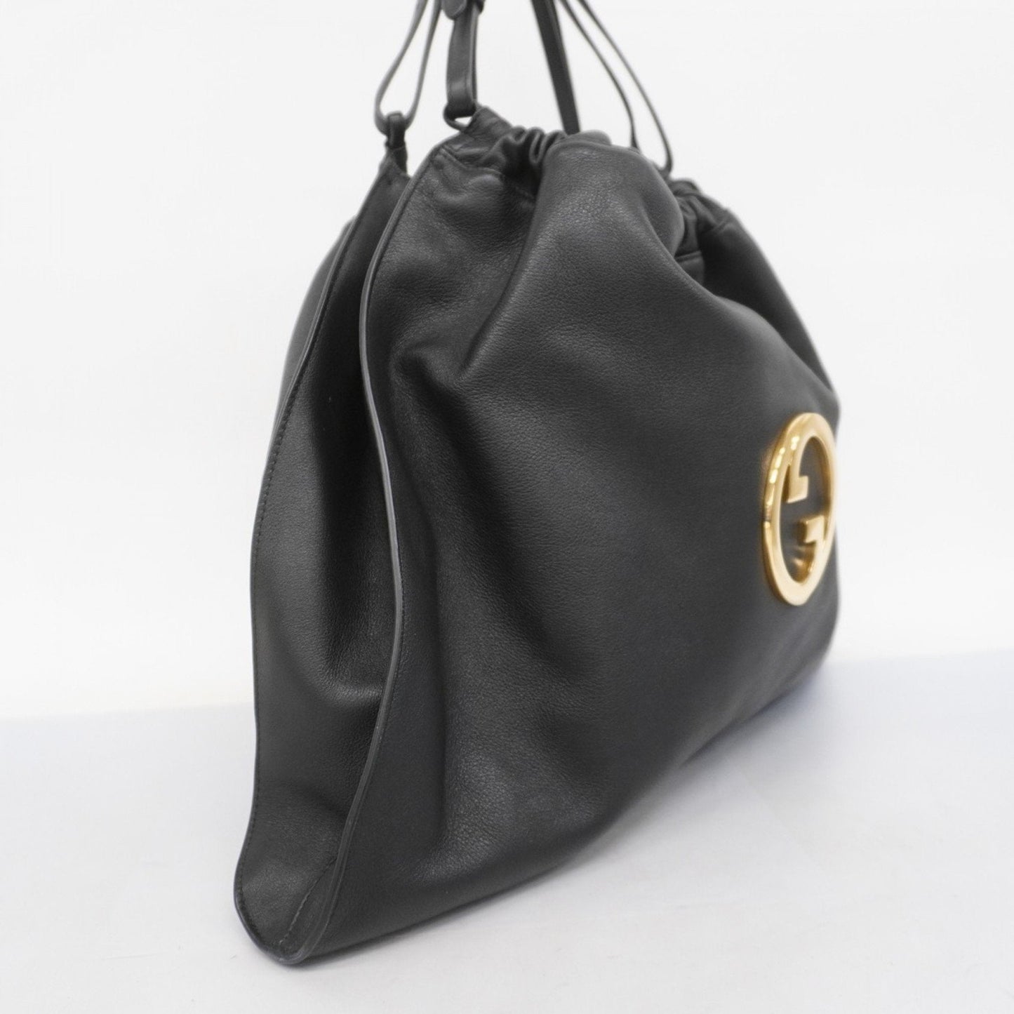 Gucci Black Leather Tote Bag