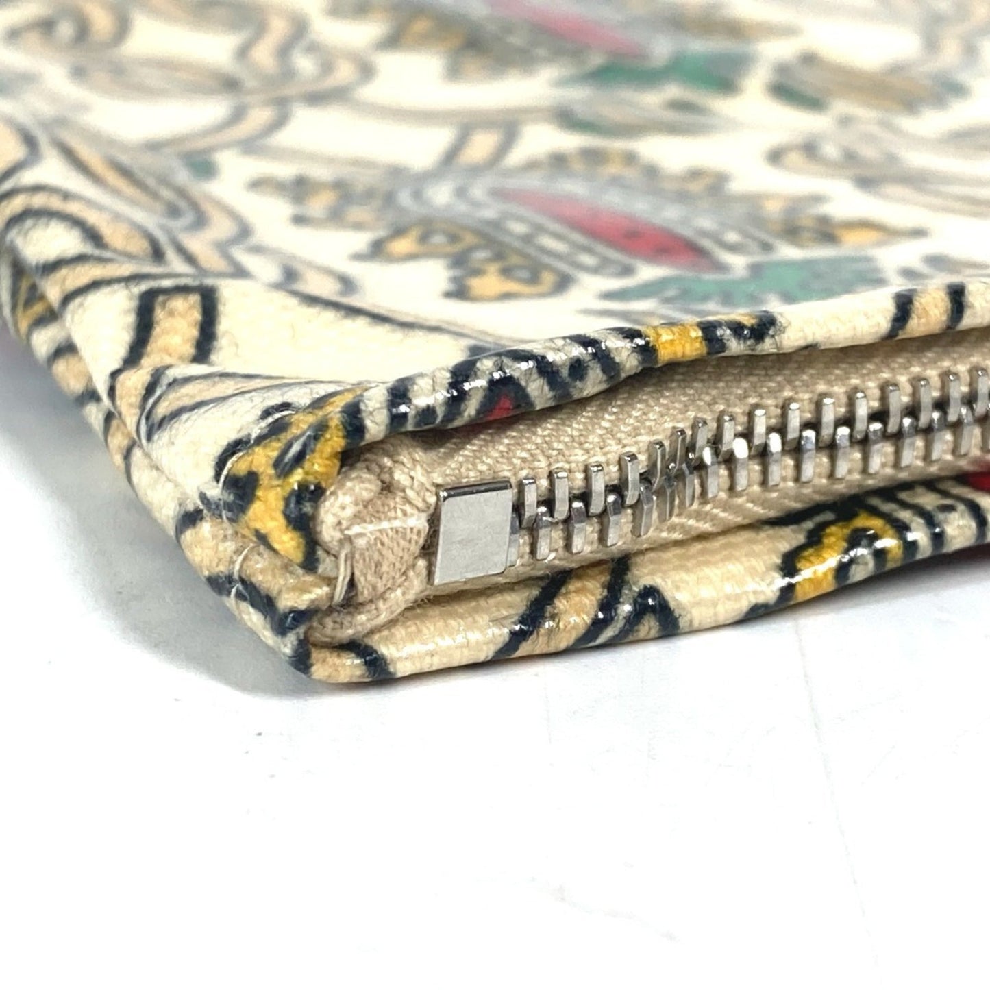 Gucci Red Color Coated Canvas Clutch Bag Pouch