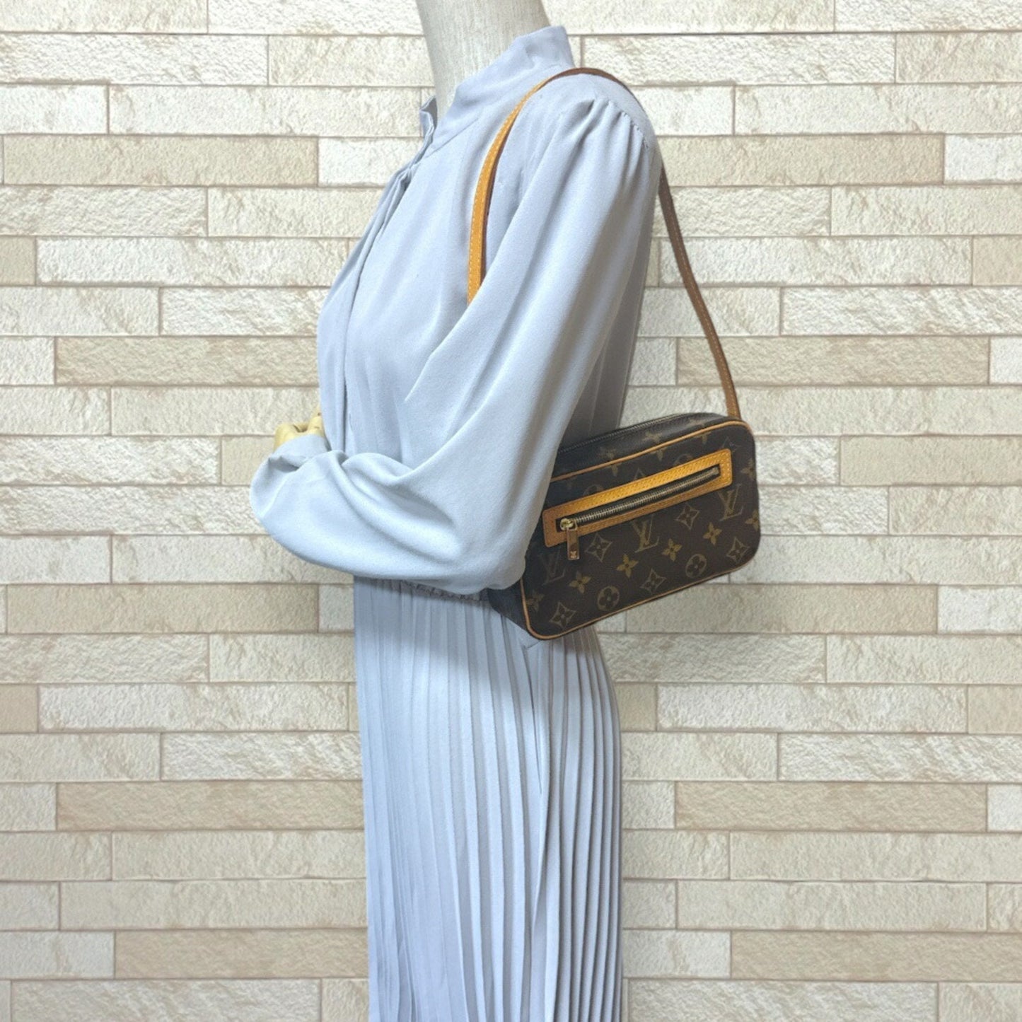 Louis Vuitton Brown Monogram Canvas Shoulder Bag