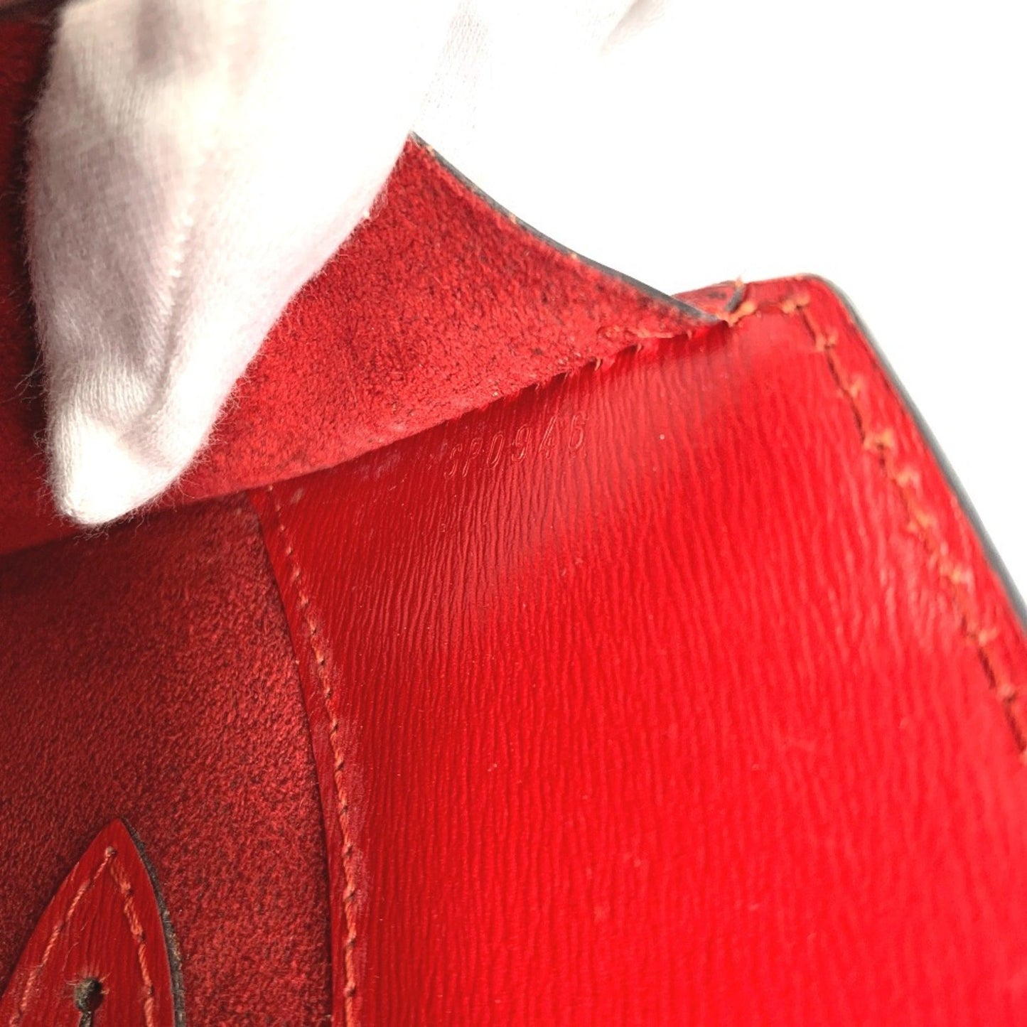 Louis Vuitton Castilian Red Red Color Epi Leather Shoulder Bag