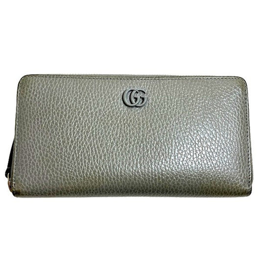 Gucci Gray Leather Coin Purse/Coin Case ()