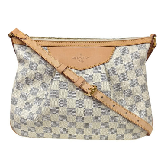 Louis Vuitton White Damier Azur Shoulder Bag ()