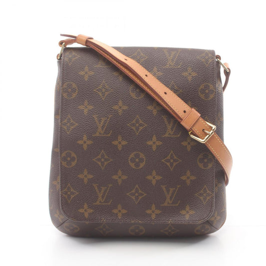 Louis Vuitton Brown Monogram Leather Shoulder Bag ()