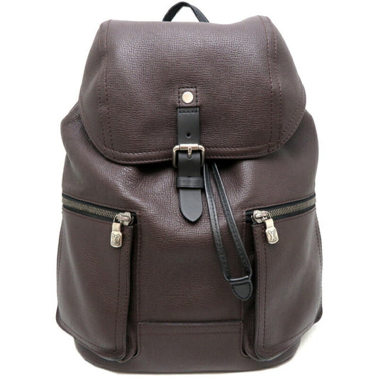 Louis Vuitton Marron Utah Leather Backpack ()