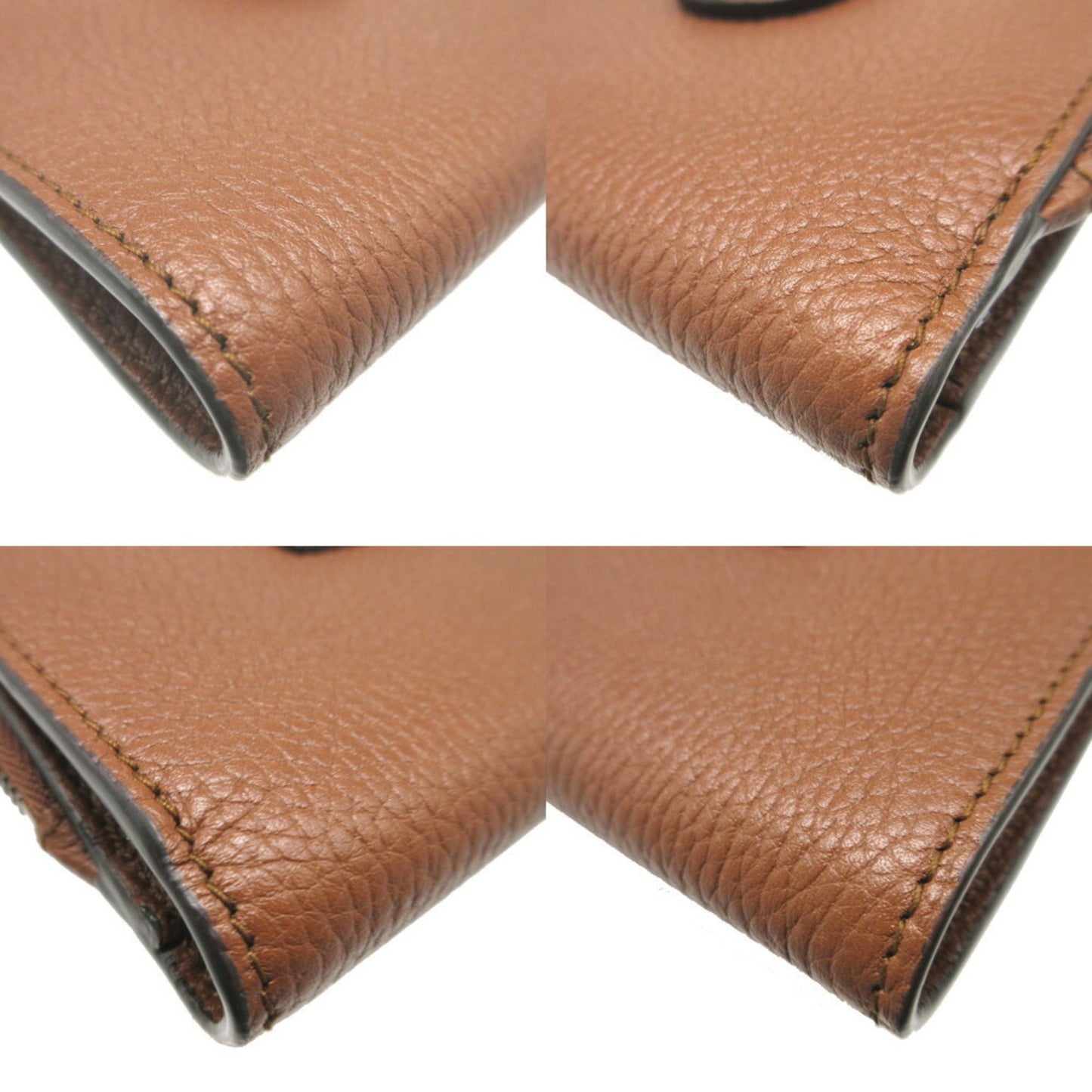 Gucci Bamboo Brown Leather Wallet (Bi-Fold)