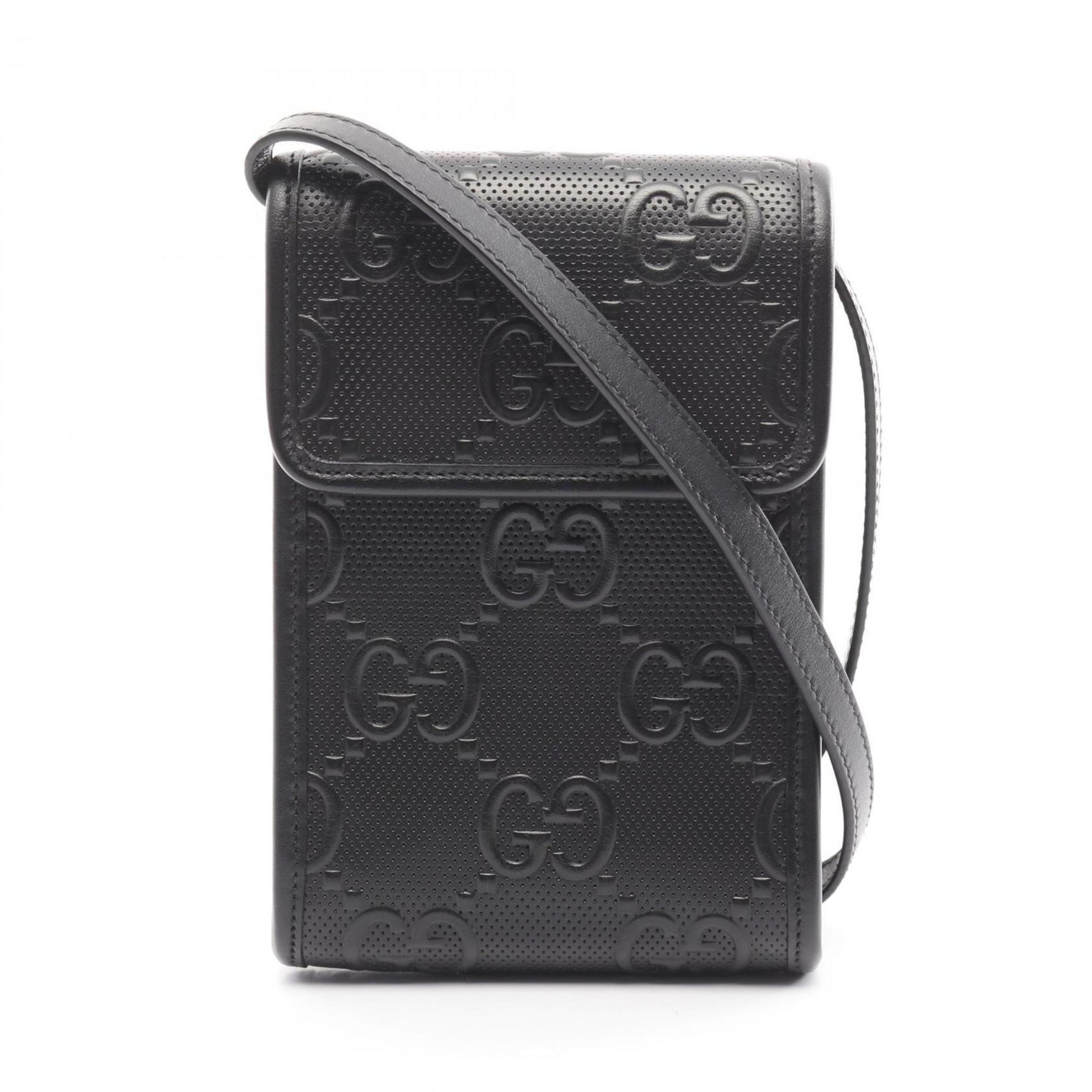 Gucci Black Leather Shoulder Bag ()