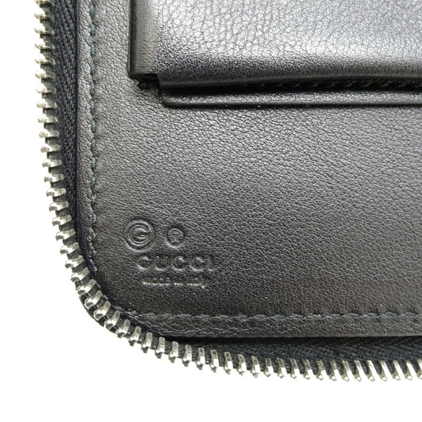 Gucci Black Leather Long Wallet (Bi-Fold)