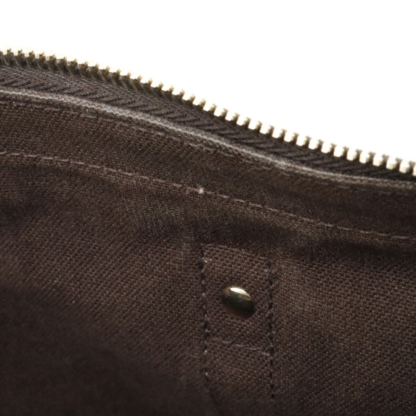 Gucci Dark Brown Coated Canvas Leather Tote Bag