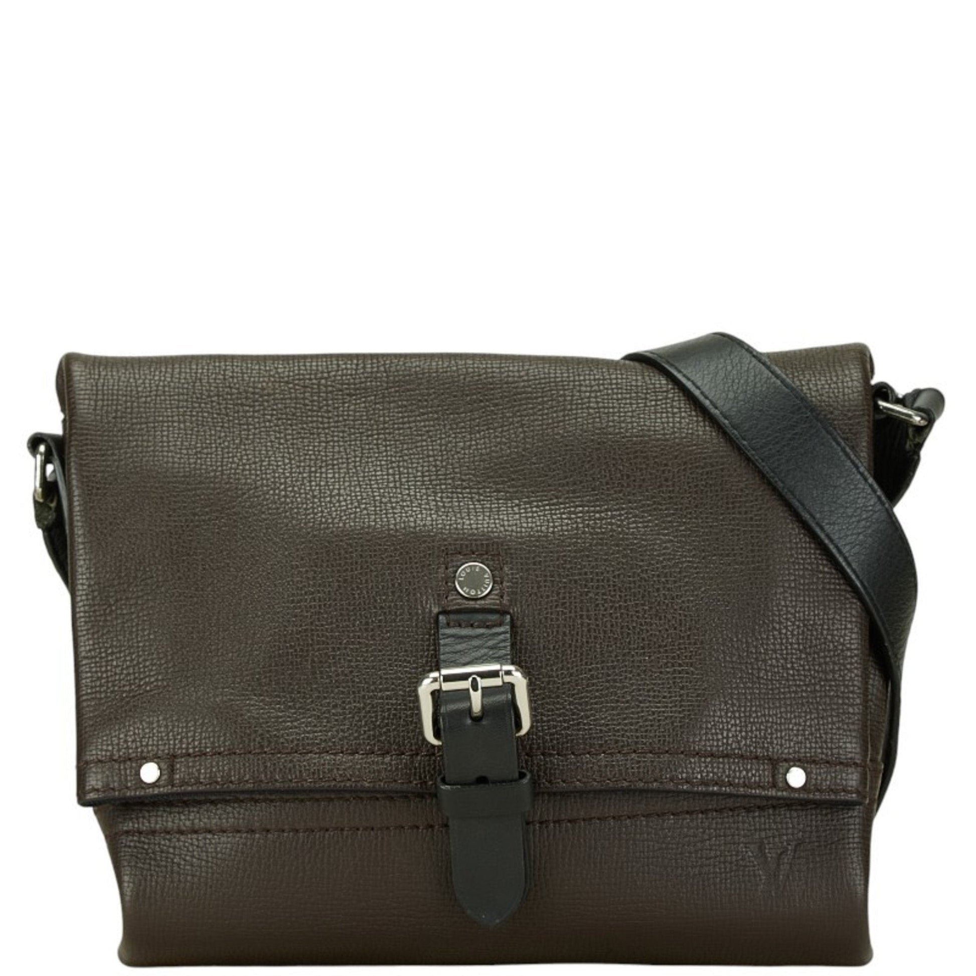 Louis Vuitton Brown Marron Leather Shoulder Bag ()