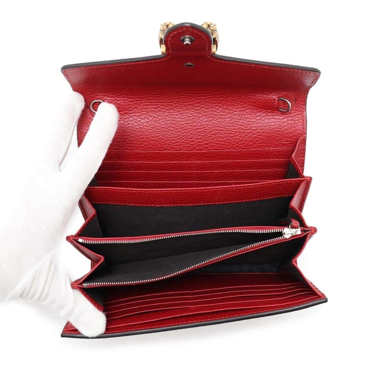 Gucci Red Color Leather Shoulder Bag