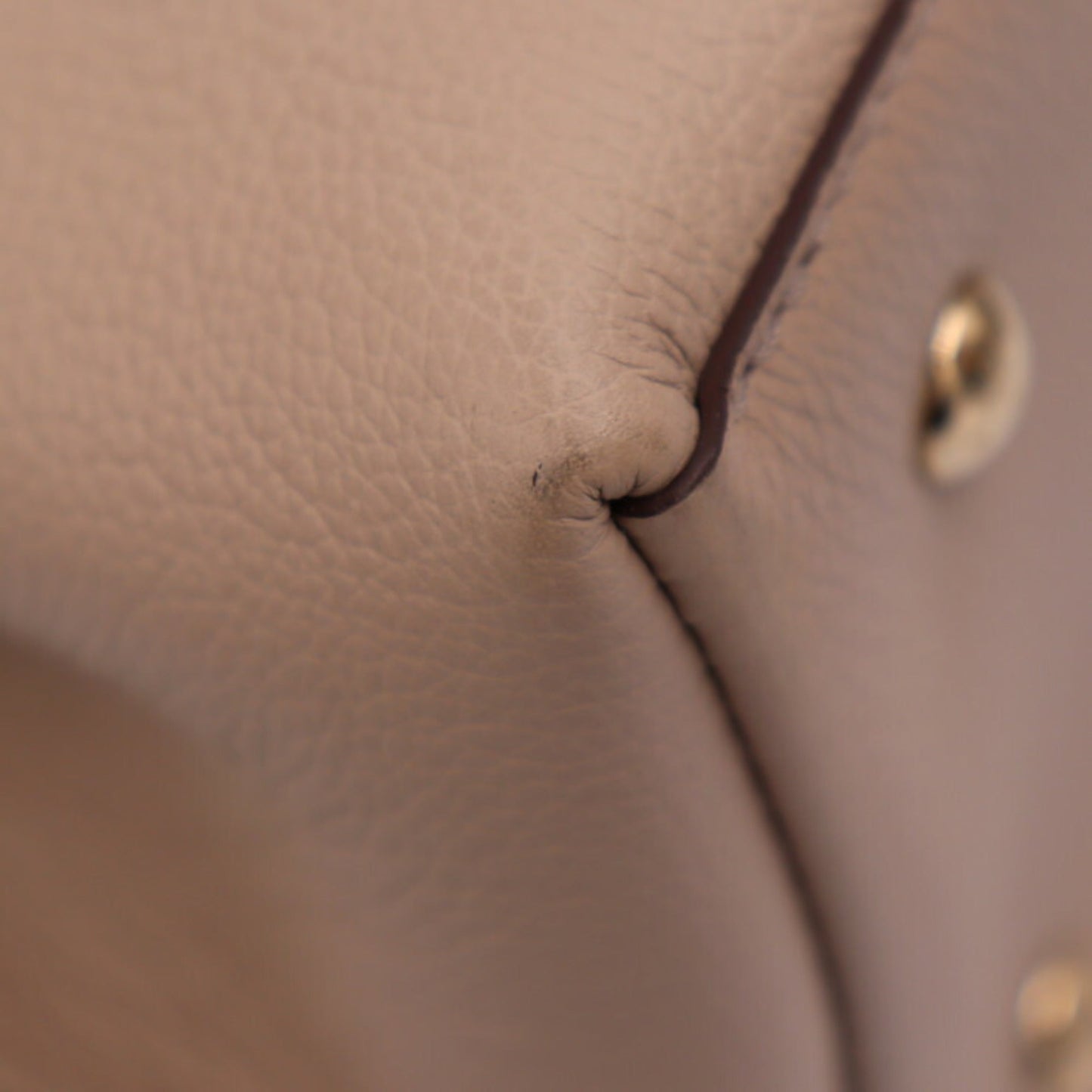 Louis Vuitton Grayish Leather Handbag Shoulder Bag Tote Bag