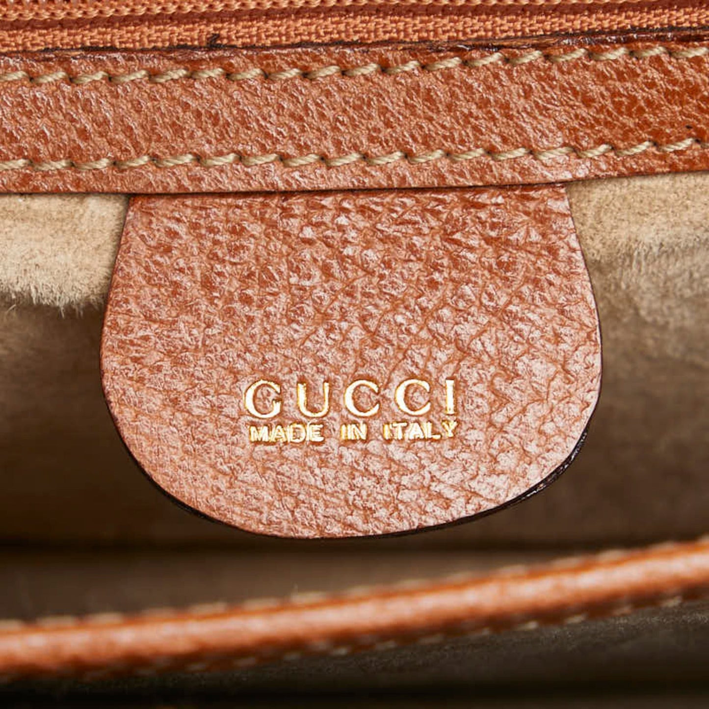 Gucci Brown Leather Clutch Bag