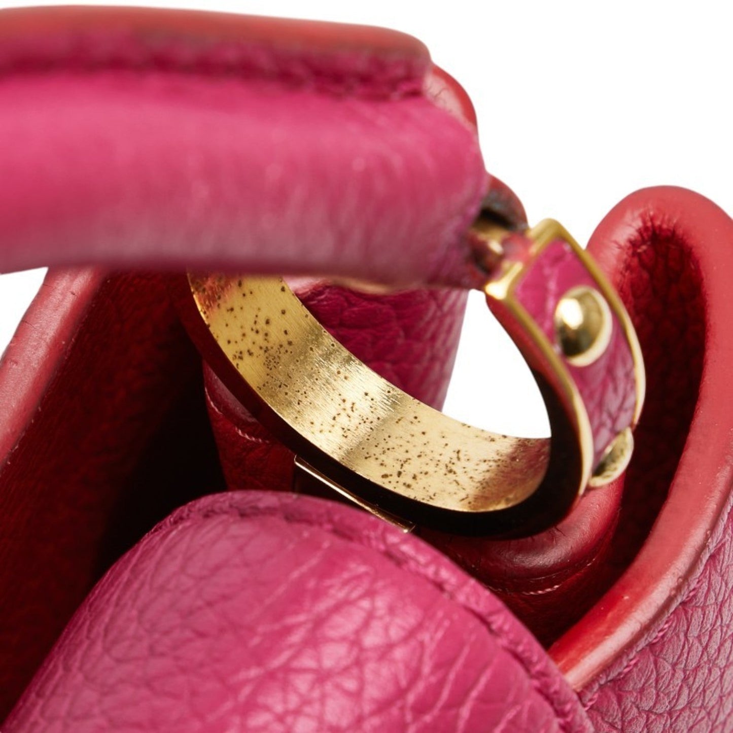 Louis Vuitton Pink Leather Handbag Shoulder Bag