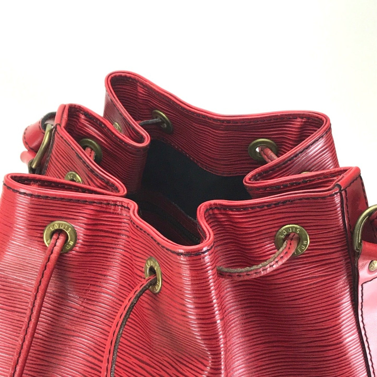 Louis Vuitton Red Leather Shoulder Bag