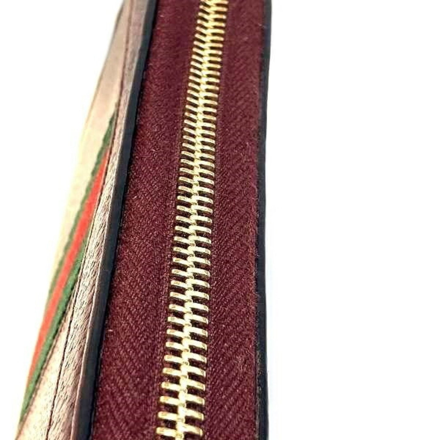 Gucci Brown Red Color Leather Coin Purse/Coin Case