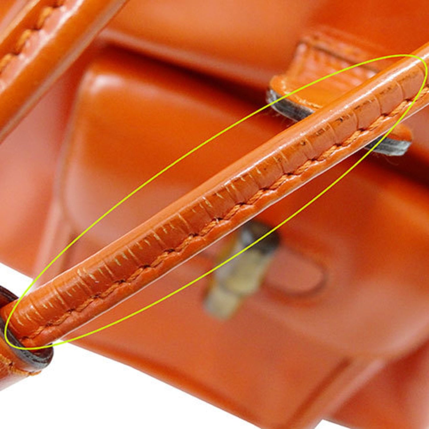 Gucci Orange Leather Backpack