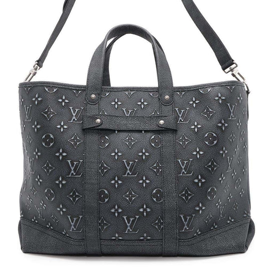 Louis Vuitton Noir Monogram Leather Shoulder Bag Tote Bag ()