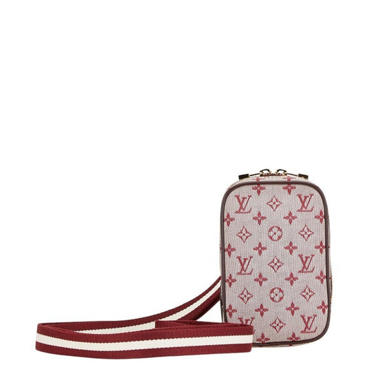 Louis Vuitton Cherry Red Color Canvas Leather Shoulder Bag ()