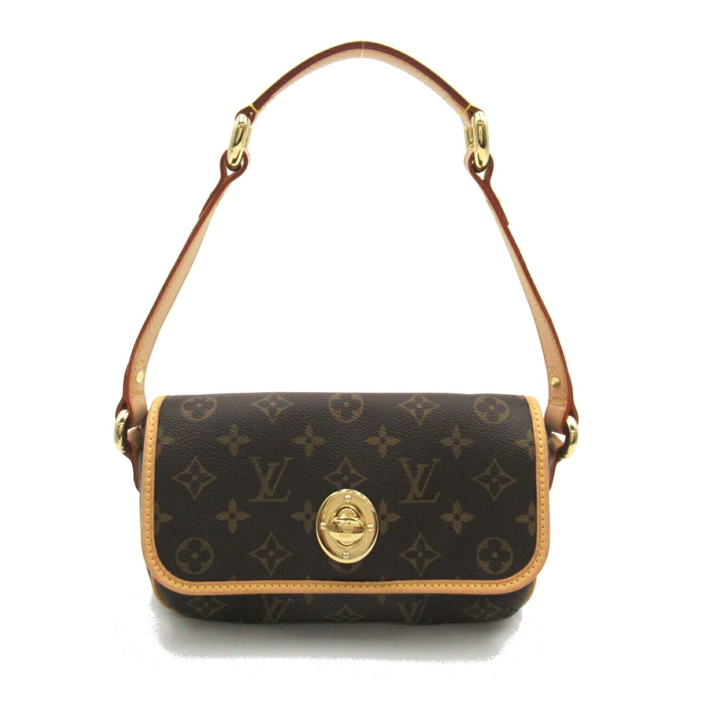 Louis Vuitton Brown Monogram Coated Canvas Shoulder Bag ()