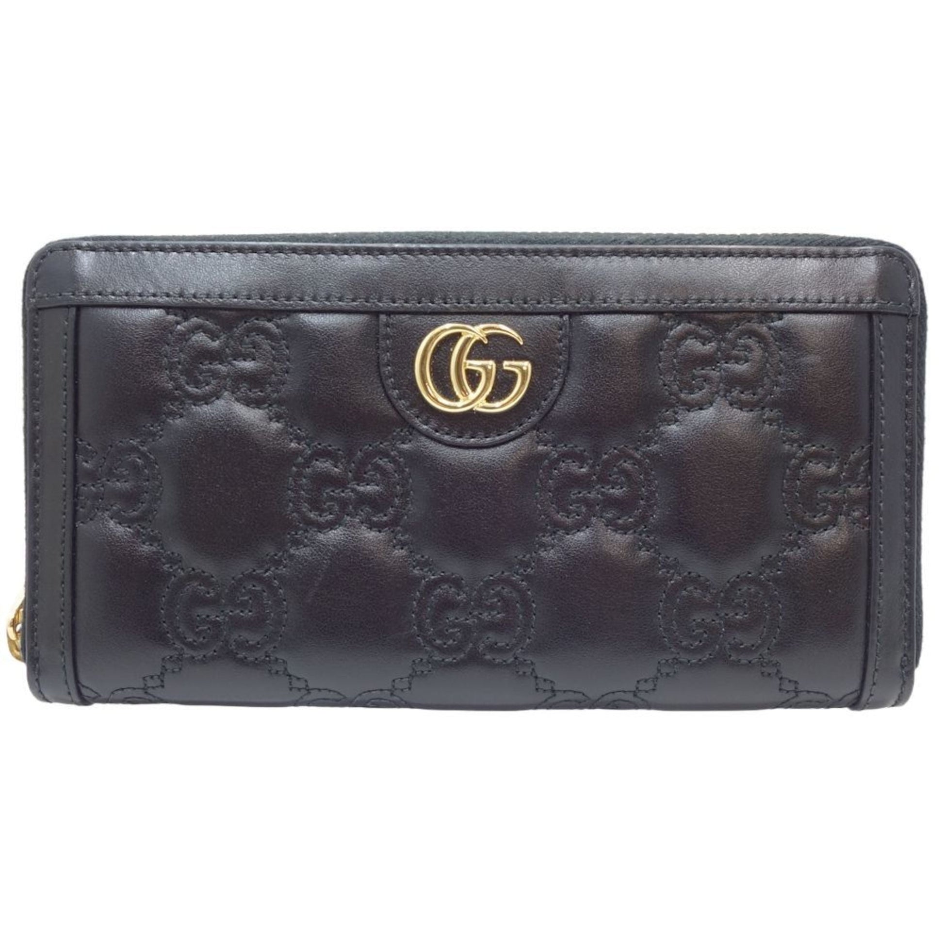 Gucci Black Leather Long Wallet (Bi-Fold) ()